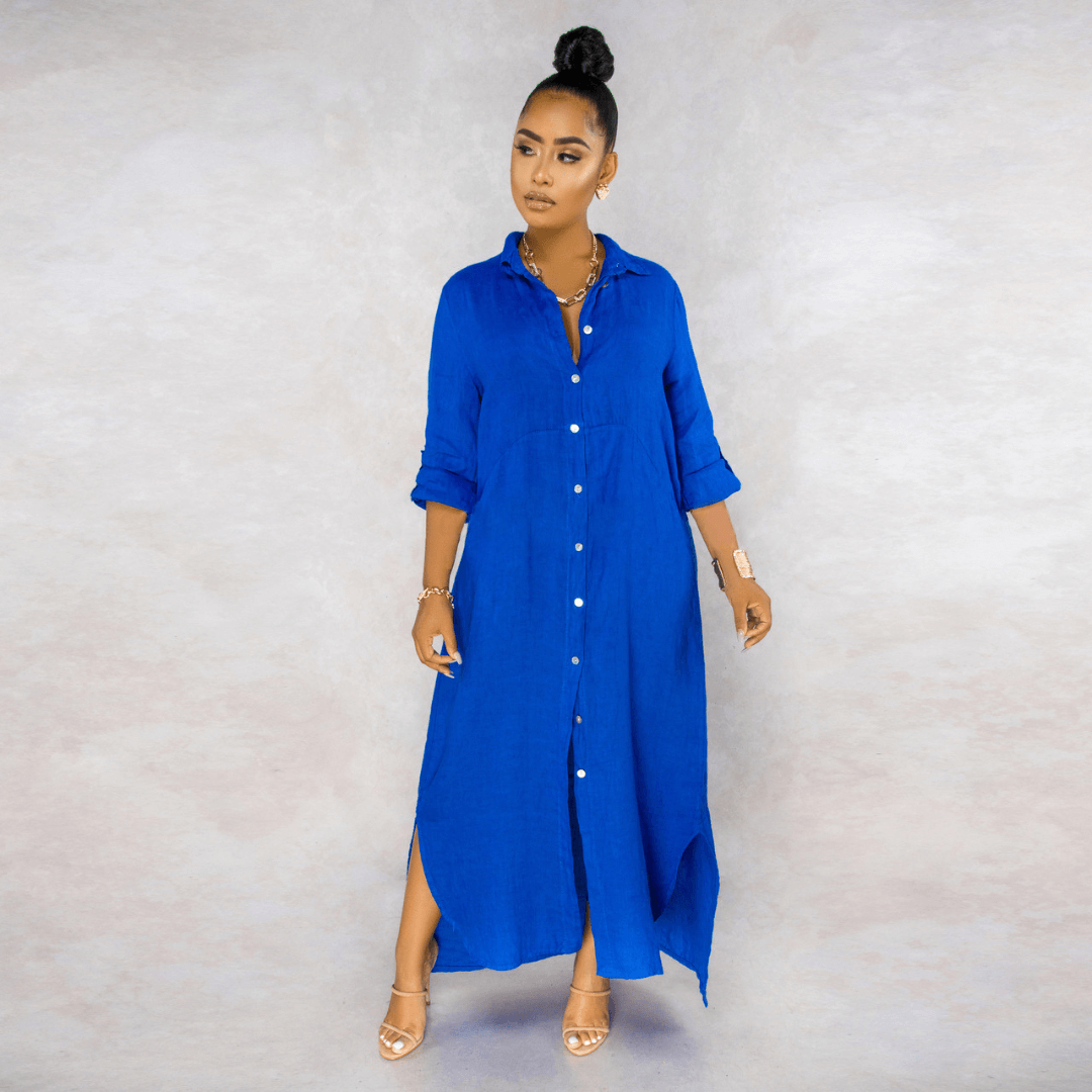 Vestido Longo de Linho Amour