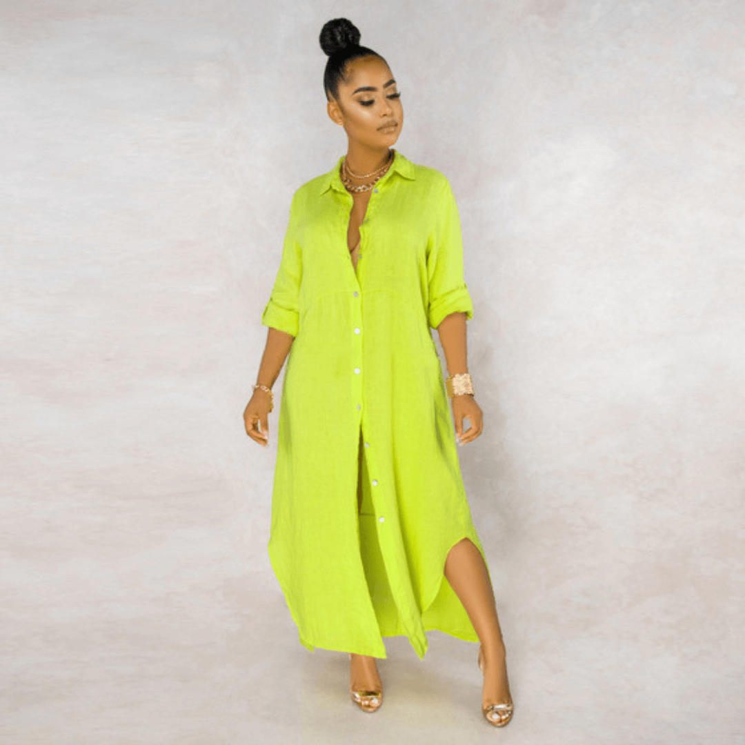 Vestido Longo de Linho Amour