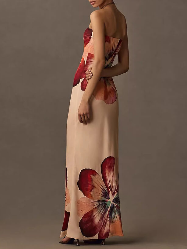 Vestido Longo Floral Modern Pétala