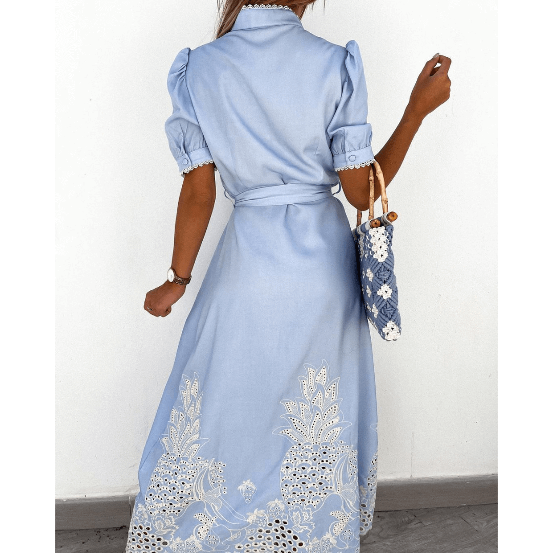 Vestido Longo Bordado Tasmin