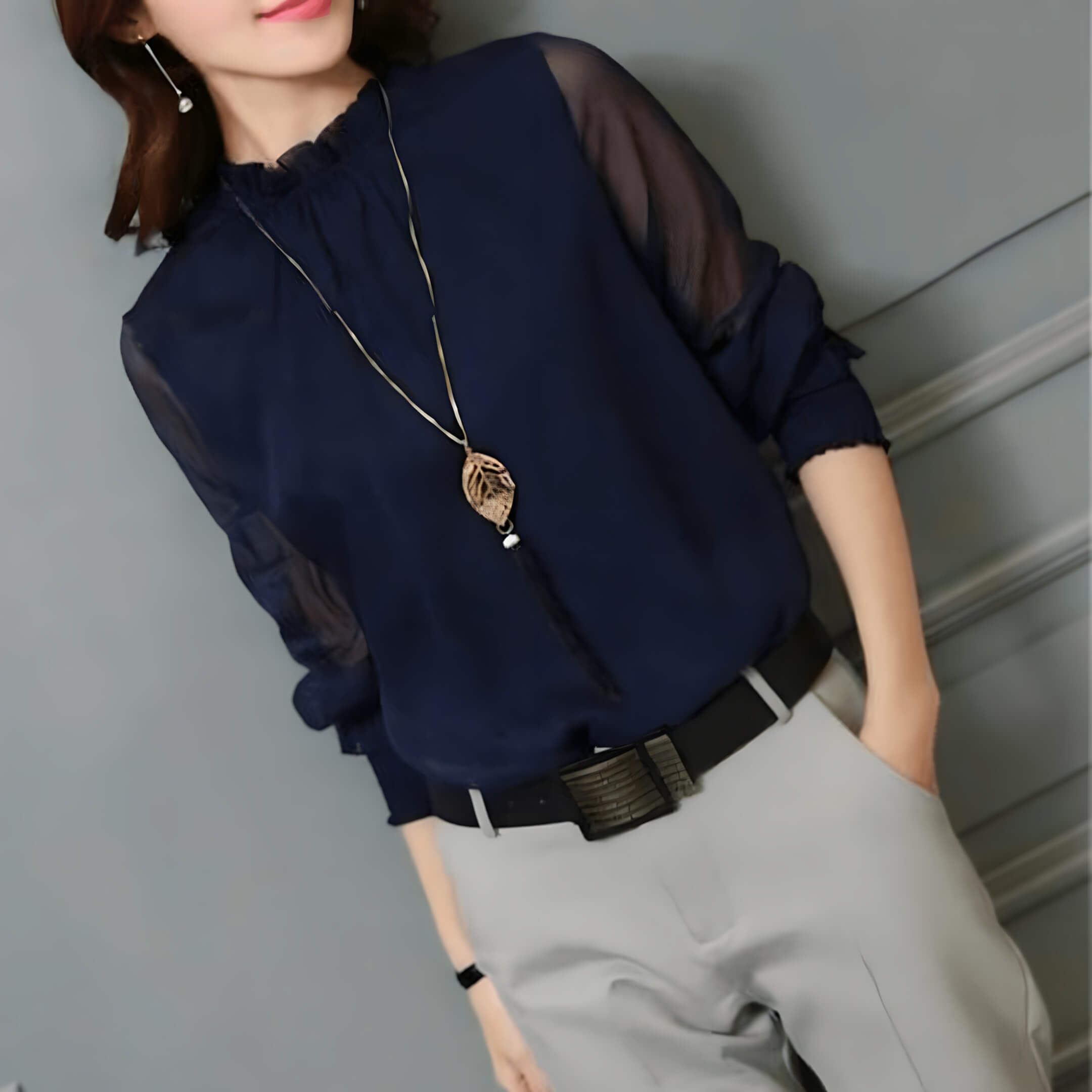 Blusa de Chiffon Canberra