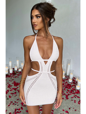 Vestido Curto Crochê Premium Modern Arabella - OÁSIS