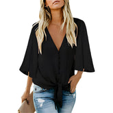 Camisa com Amarração Charmonisie