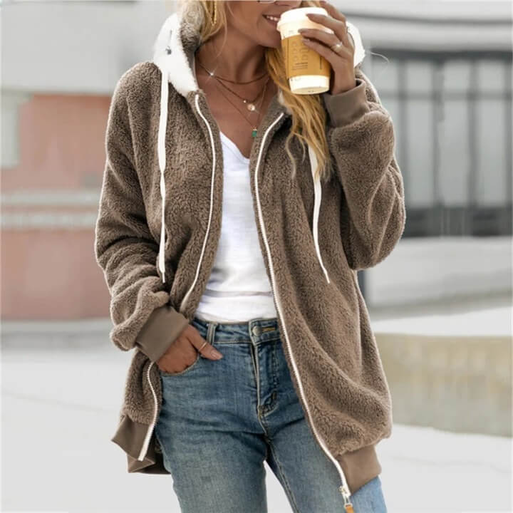 Casaco Feminino de Pelúcia Belleze