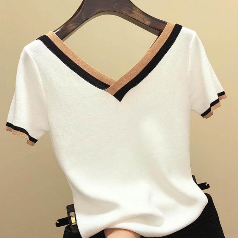 Blusa Casual de Malha Poppy