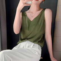 Blusa Regata de Cetim Hyris