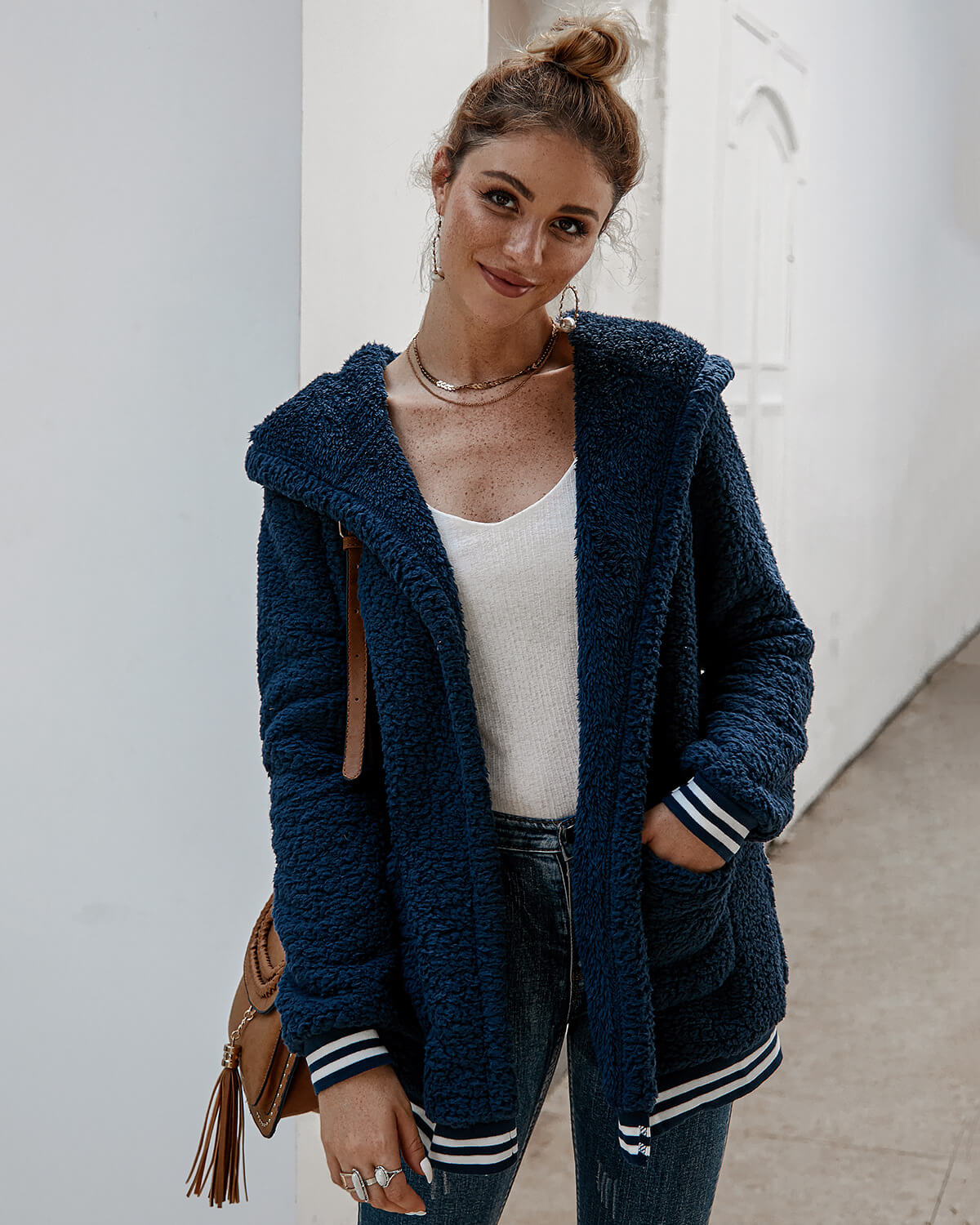 Casaco Feminino Ponto Aberto Capucine