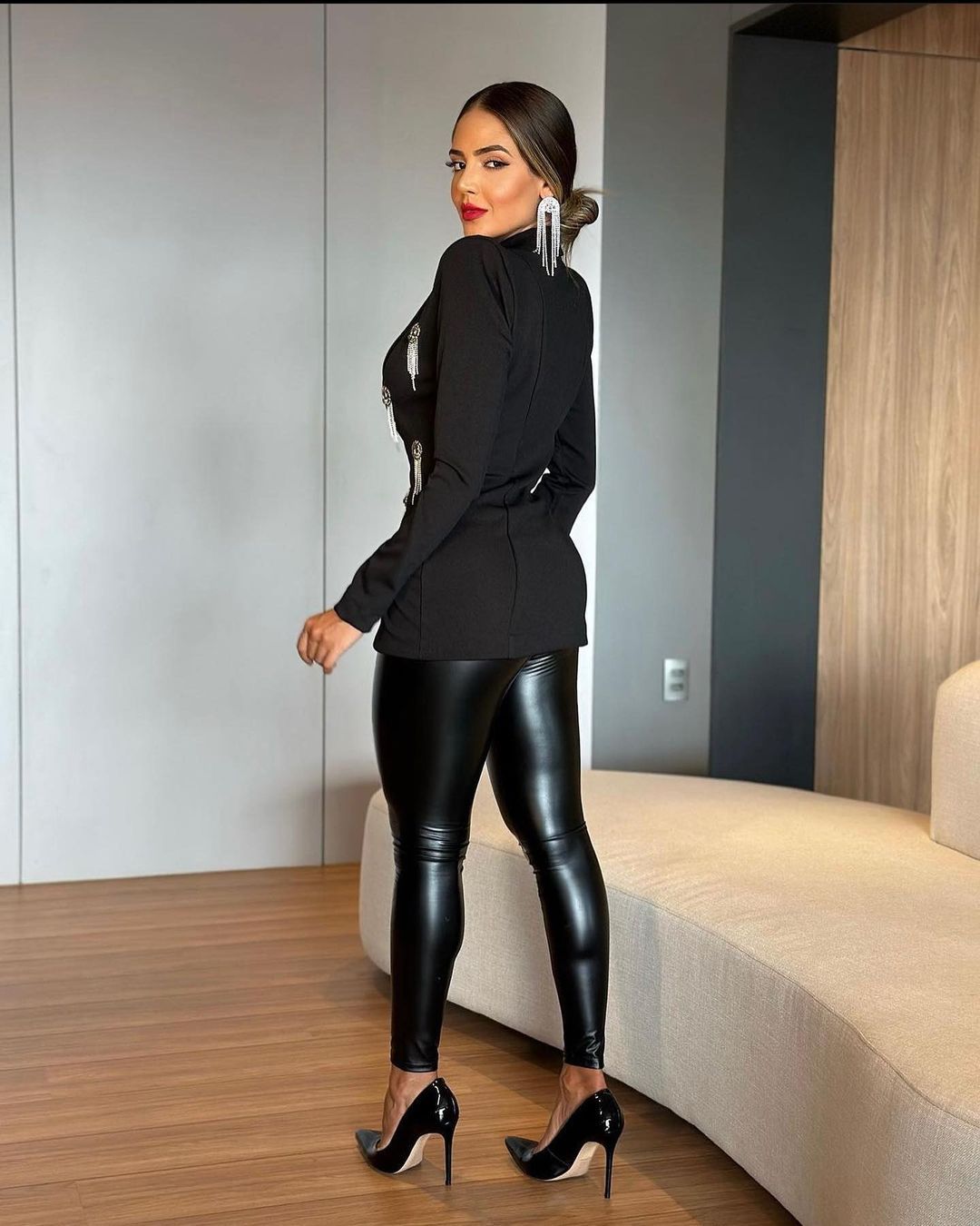 Calça Luxury Legging couro - Tendência para o Inverno