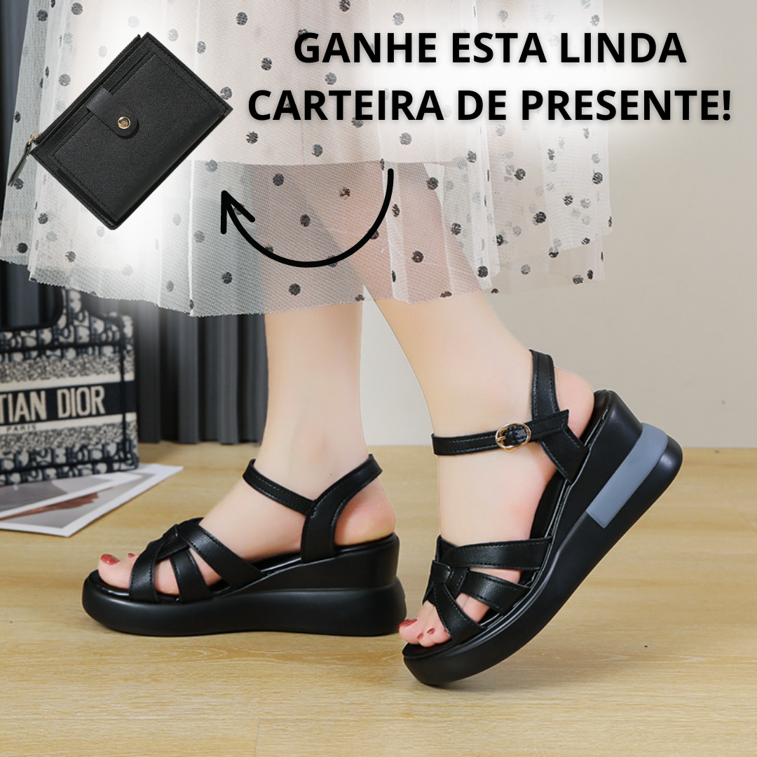 Sandália Confortável ComfortMax + Carteira