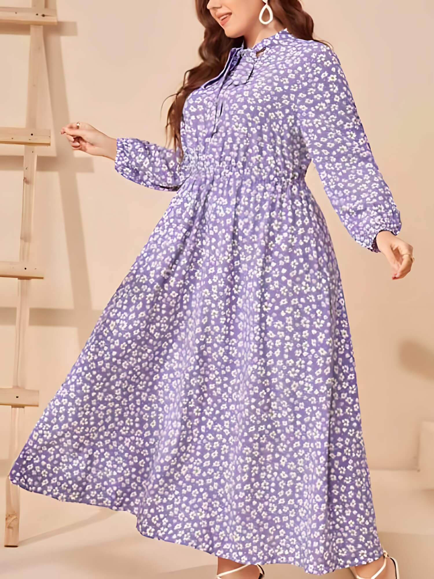 Vestido Mídi Bordelais - Plus Size