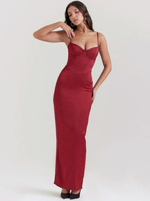 Vestido Longo Modelador Corselet Modern Bella Cetim - GOLDEN ERA