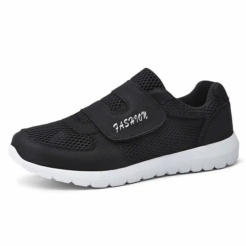 Tênis Pés Largos Respirável com Velcro