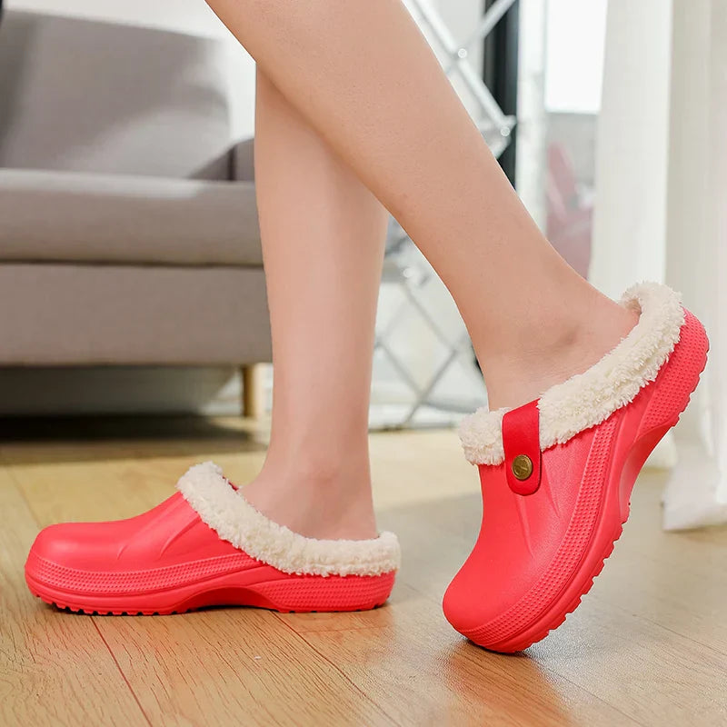 Sandália de Inverno Unissex Forrada