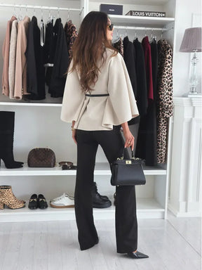 Poncho Feminino Casual Sophia