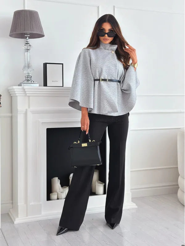 Poncho Feminino Casual Sophia