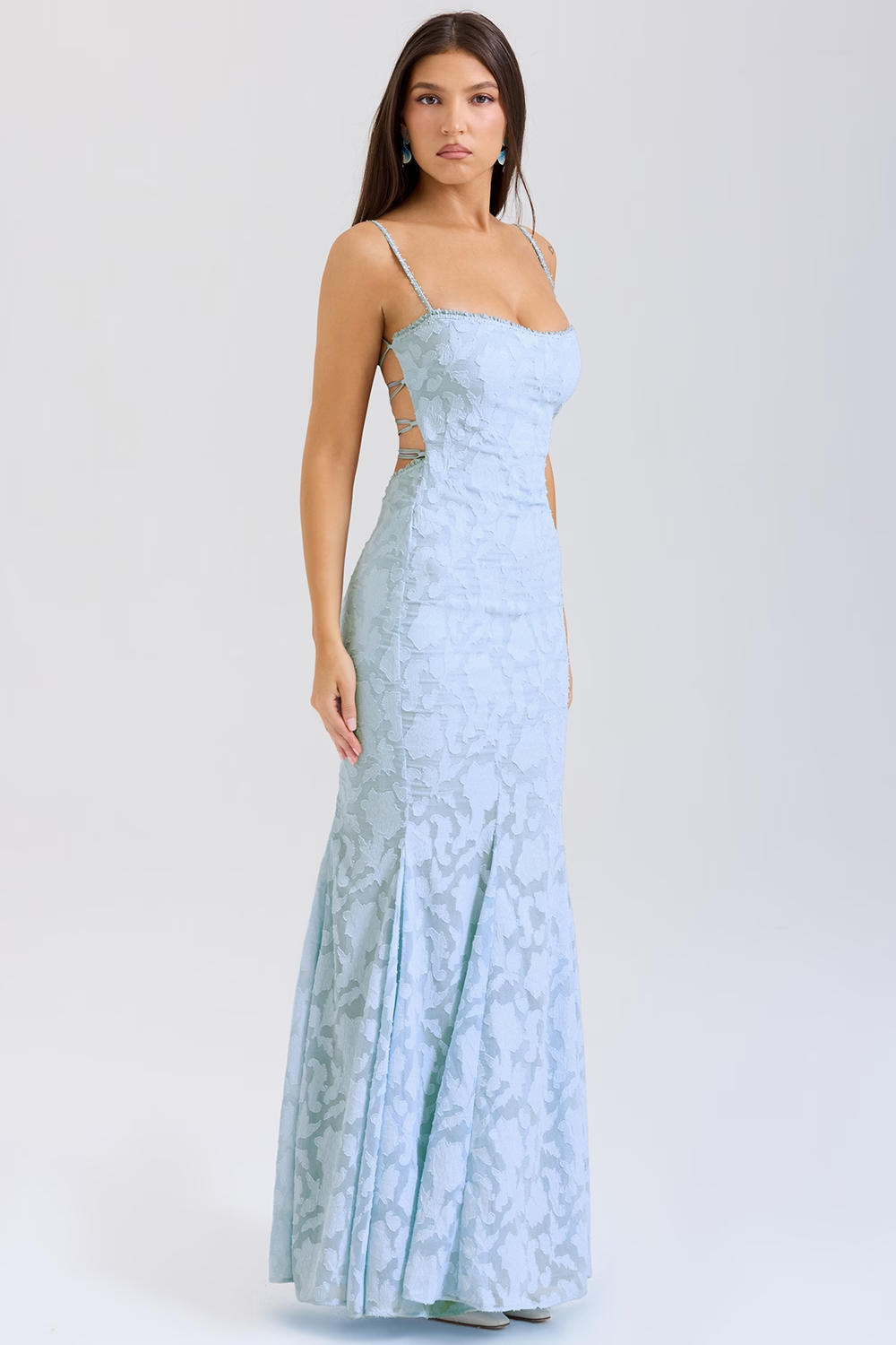 Vestido Longo Rendado com Amarrações Modern Joan - GOLDEN ERA