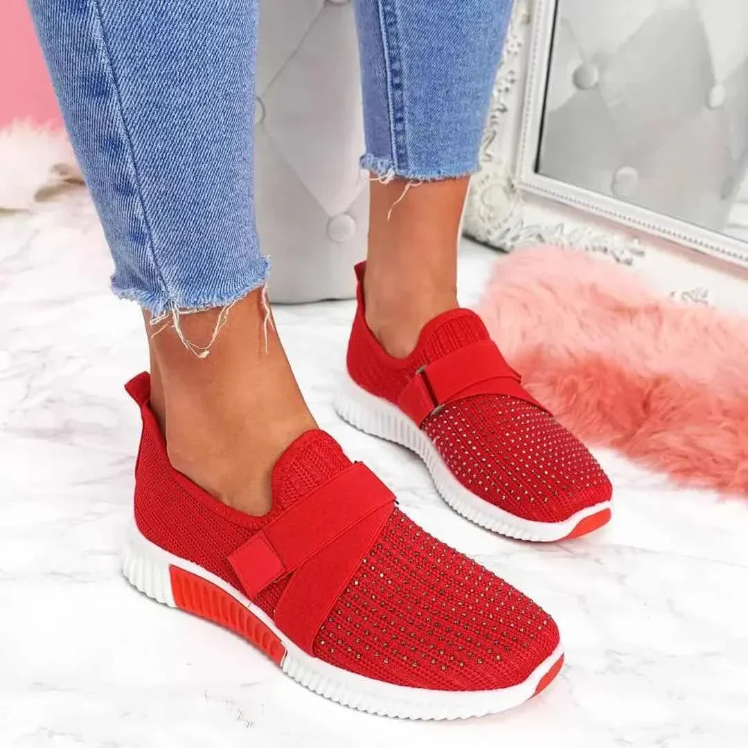 Tênis Feminino Confortável com Strass