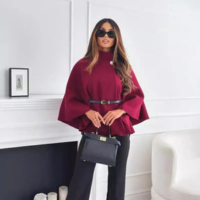 Poncho Feminino Casual Sophia