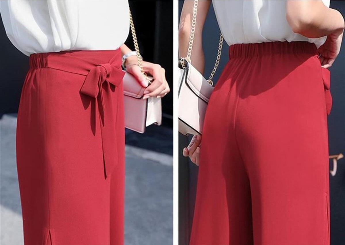 Calça Venezia™ em Chiffon Dupla Camada / A Calça da Mulher que Esbanja Luxo, Leveza & Exclusividade!