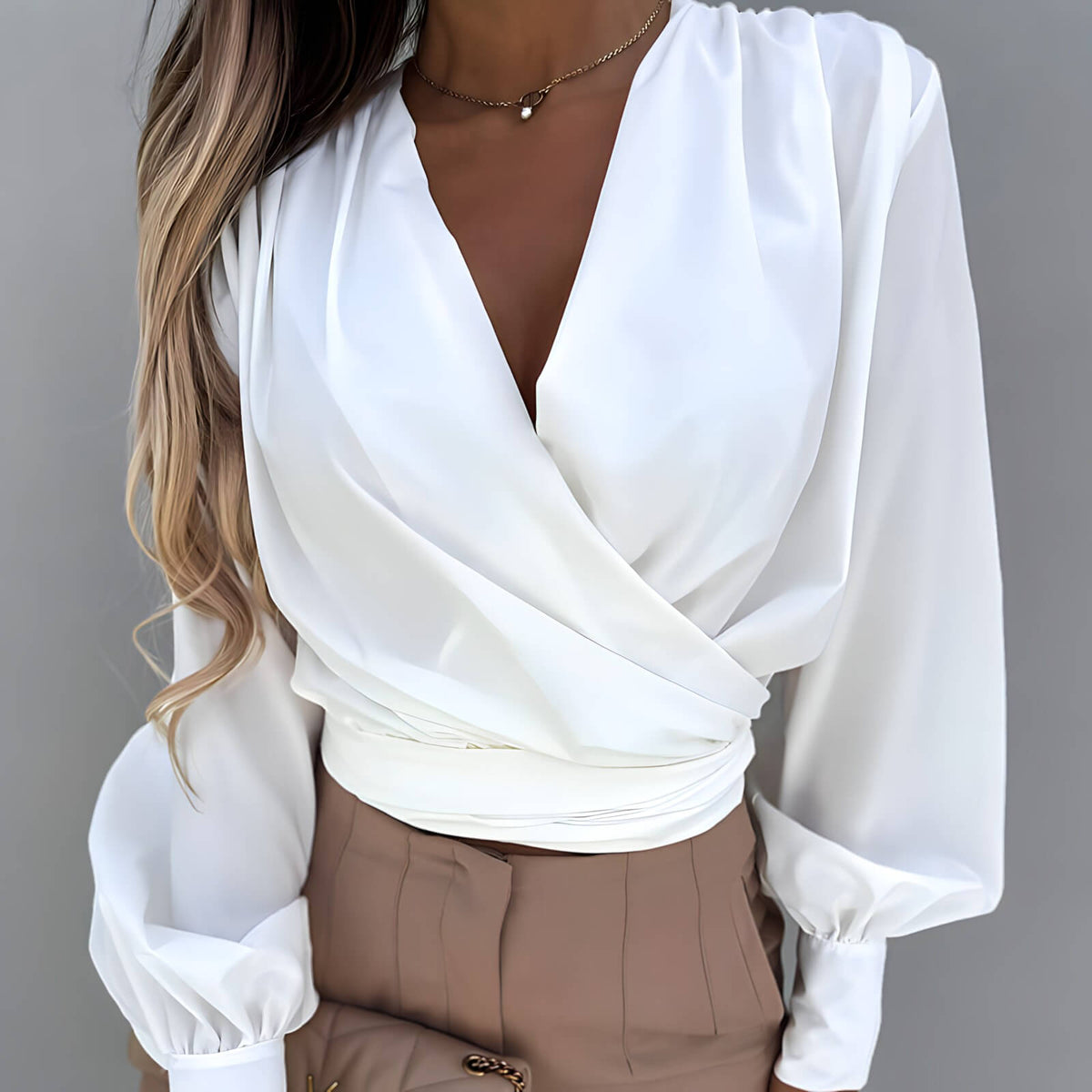 Camisa Transpassada Amoureuse