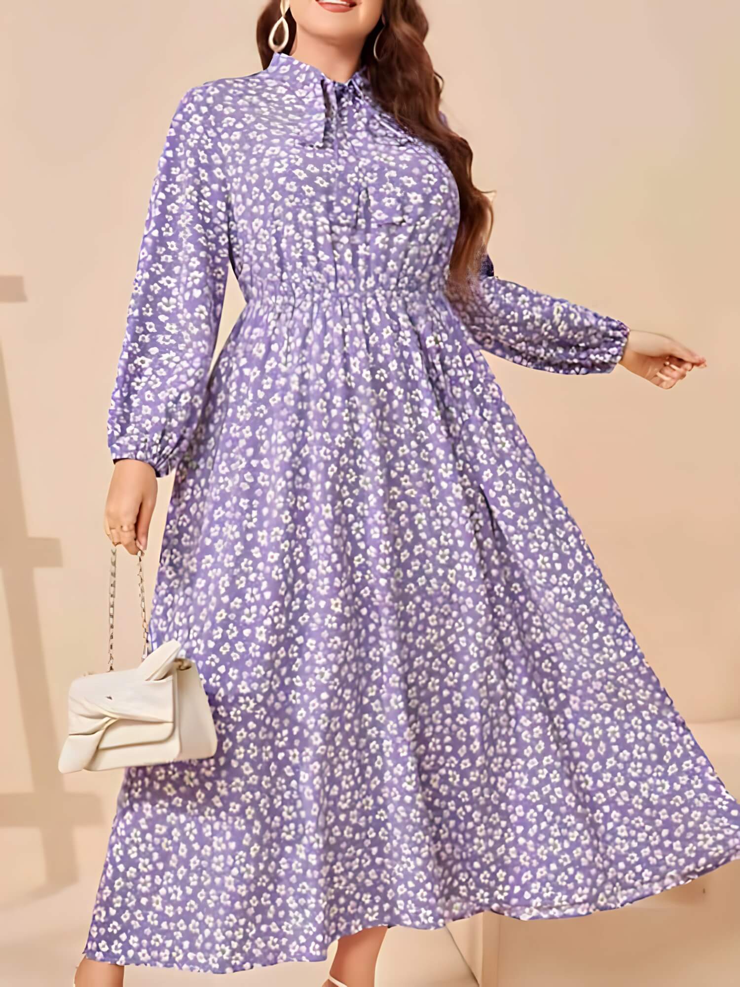 Vestido Mídi Bordelais - Plus Size