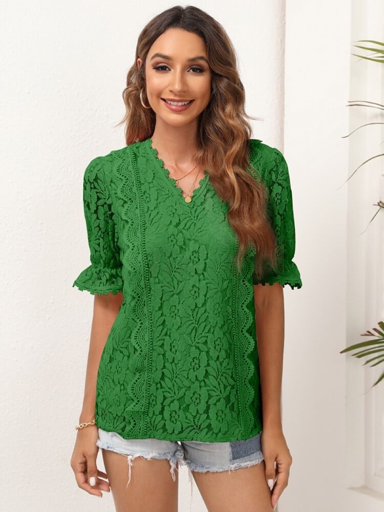 Blusa de Renda Pulsatille