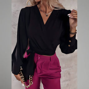 Camisa Transpassada Amoureuse
