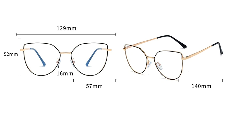 Óculos Gatinho Clip on Lara (2 em 1)