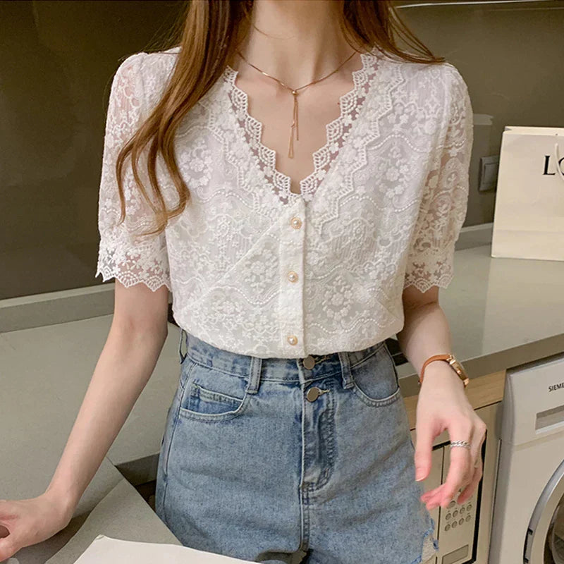 Camisa de Renda Cayenne