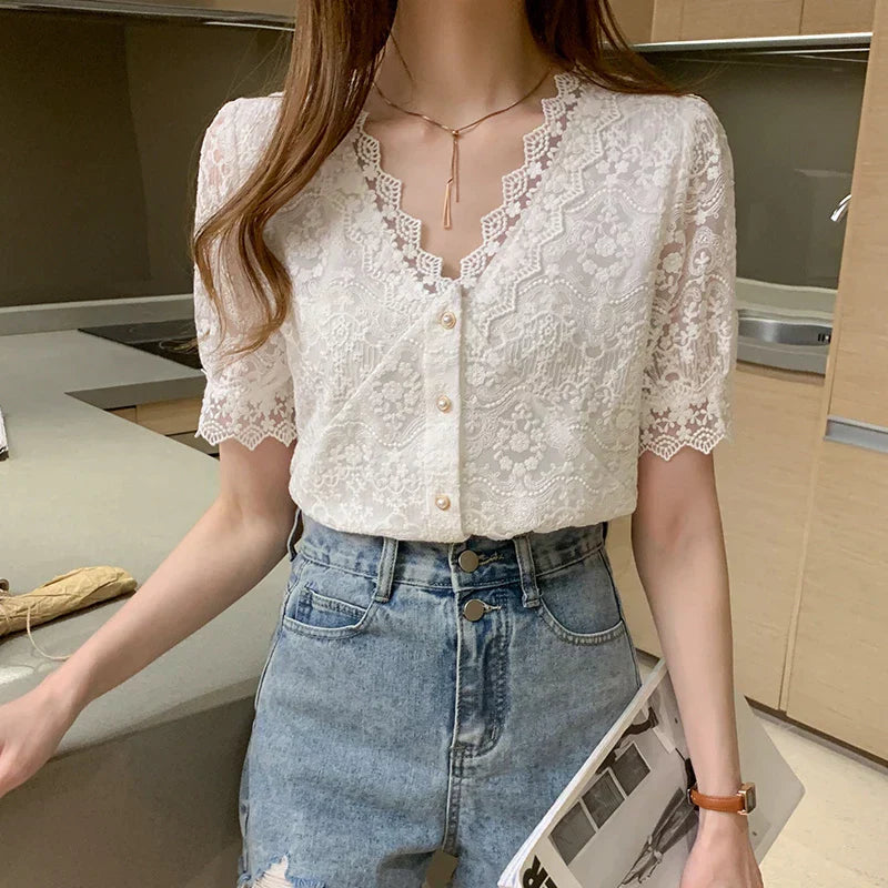 Camisa de Renda Cayenne