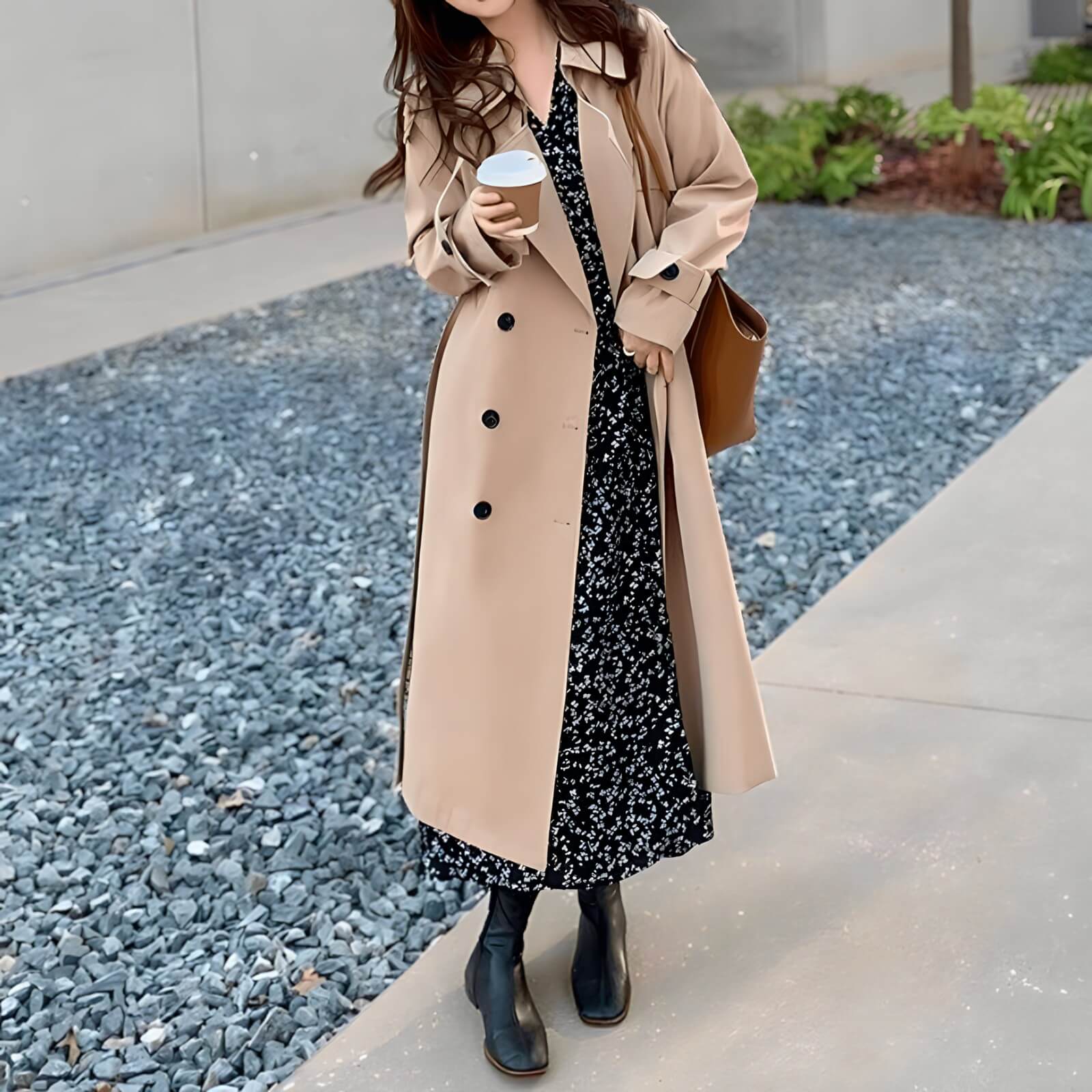 Casaco Longo Feminino Trech Coír