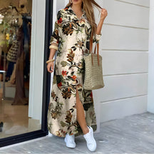 Vestido Longo com Abotoamento Beatra