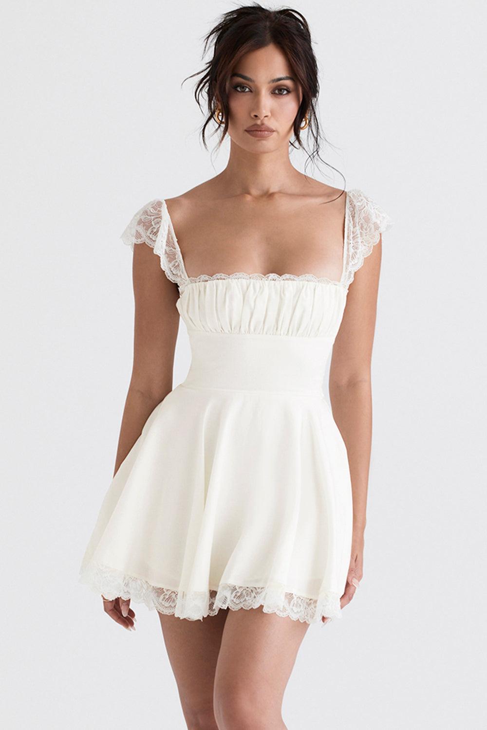 Vestido Curto Bustier Renda Jasmin