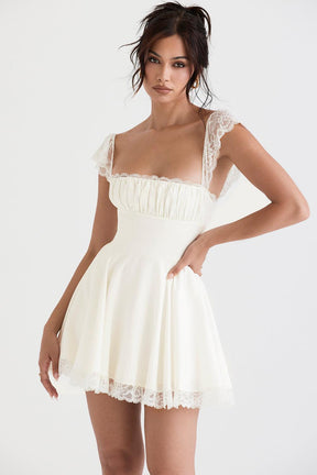 Vestido Curto Bustier Renda Jasmin