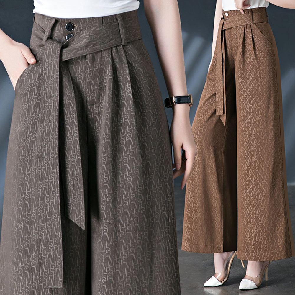 Calças Pantalona Rafaella™ com Cinto em Laço / Conforto e Estilo Sofisticado para Todos os Dias!