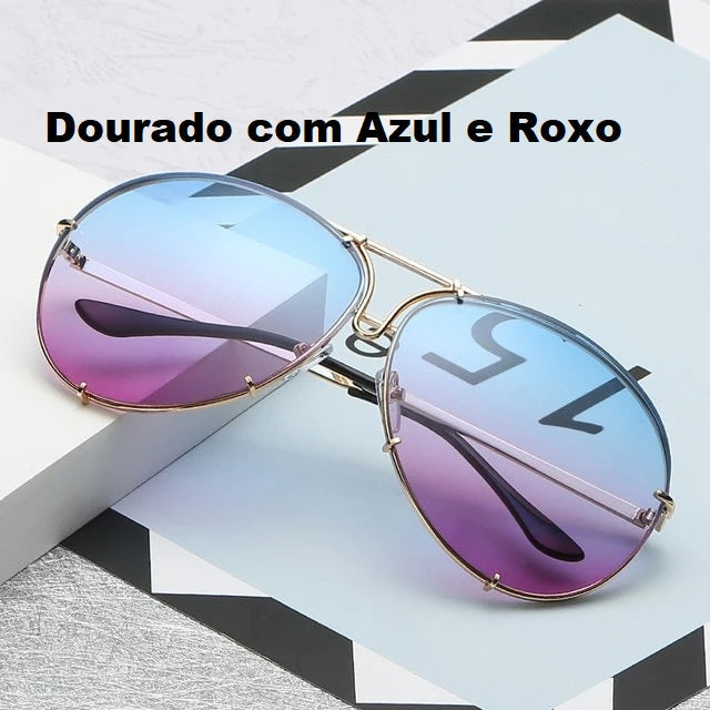 Óculos de Sol Aviador Oversized