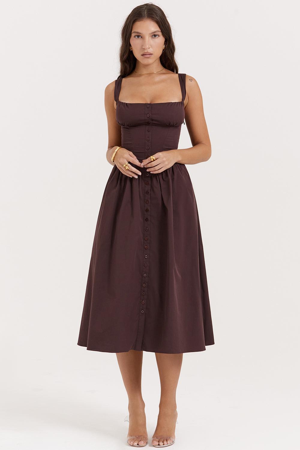 Vestido Midi Bustier Lauren