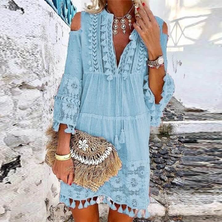 Vestido Curto Rendado Siena