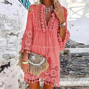 Vestido Curto Rendado Siena